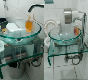 Cambio-de-accesorios-de-inodoro-e-instalacion-de-lavatorio-de-vidrio-tipo-ovalin.